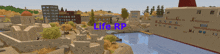 a computer generated image of a city with the words life rp on it