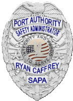 a badge that says port authority safety administrator