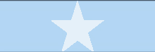 a white star is on a light blue background