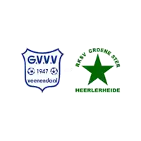 a logo for g.v.v.v veenendaal and pksv groene ster