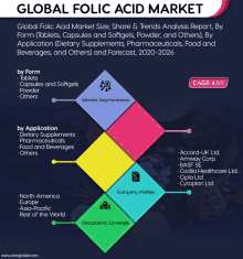 a colorful graphic that says global folic acid market