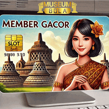 a museum bola member gacor slot card on a computer