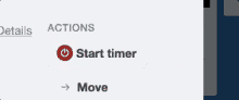 a computer screen shows the start timer button