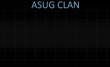 a poster for asug clan shows a man in a cowboy hat in a heart