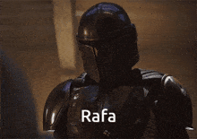 rafa is written on a picture of a man