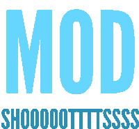 the word mod is displayed in blue letters