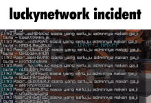 a screenshot of a luckynetwork incident in a game