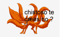 a drawing of a fox with the words chisteso te crees no written below it