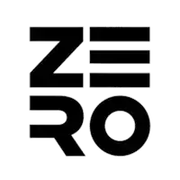 a black and white logo with the letters z and r on a white background .