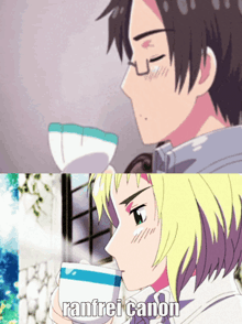 a couple of anime characters one of which is named ranfrei canon