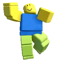 a roblox character with a blue shirt and yellow arms and legs