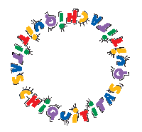 a colorful circle with the words " chiquititas " in the middle