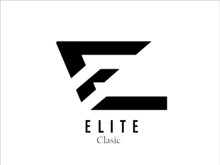 a black and white logo for elite clasic with the letter e