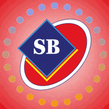 a blue square with the letter sb in it