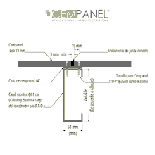 a diagram of a cempanel product shows the dimensions