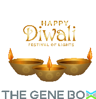 a poster that says happy diwali festival of lights with candles