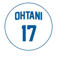 a blue circle with the number 17 and the name ohtani