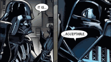 darth vader says it is acceptable in a comic