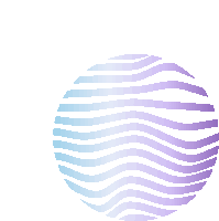 a circle with purple and blue stripes on it