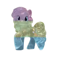 a my little pony toy with a purple mane and blue legs