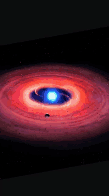 an artist 's rendering of a galaxy with a blue star in the center