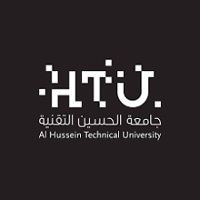 a logo for al hussein technical university is shown