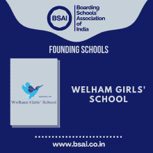 an advertisement for welham girls ' school by the boarding schools association