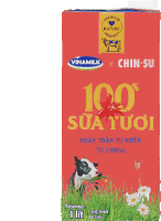 a box of 100 % suatuoi from vinamilk x chin-su