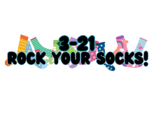 a sign that says rock your socks with socks on it