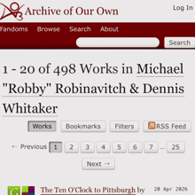 a screenshot of the archive of our own website showing the works of robby robinavitch and dennis whitaker