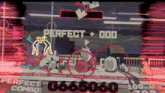 a video game screen shows a perfect combo of 0665060