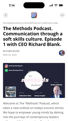 a phone screen displays a podcast called the methods podcast