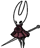 a cartoon character with a red cape and a sword .