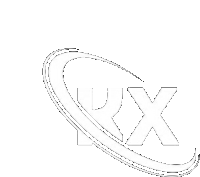 the letter x is surrounded by a white swirl on a gray background