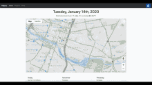 a screenshot of a map of austin on january 14th