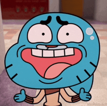 gumball from the amazing world of gumball giving a thumbs up sign