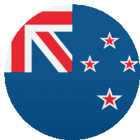 the flag of new zealand is displayed in a circle