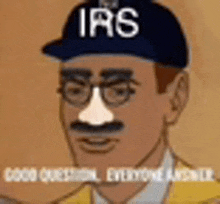 a man with glasses and a mustache is wearing a baseball cap and a hat with the word ias on it .