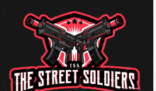 a logo for the street soldiers with two guns crossed