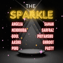 a poster for the sparkle with angelia mehbooba soul aashu pihu and others