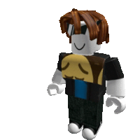 a roblox character wearing sunglasses and a smiley face shirt