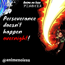 a poster that says perseverance doesn t happen overnight