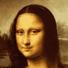 a pixelated portrait of a woman 's face