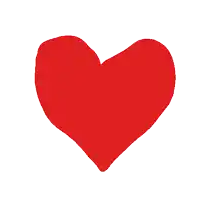 a red heart on a white background that looks like a playing card