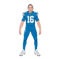 an illustration of a football player with the number 16
