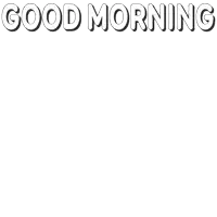 three blue and white penguins are stacked on top of each other and the words good morning are above them