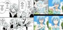 a collage of images of a girl with blue hair saying tonight it 's decided