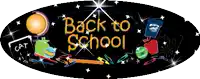 a sign that says " back to school " on it