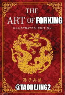 a book called the art of forking has a dragon on the cover