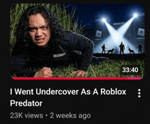 a video titled i went undercover as a roblox predator has 23k views